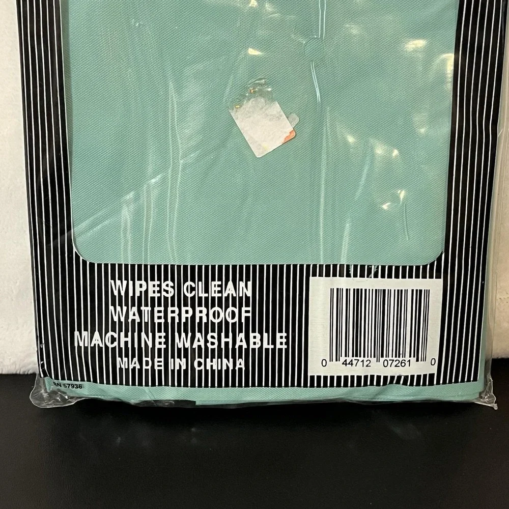 Vintage Premium Vinyl Magnetic Shower Curtain Liner Teal Green 70